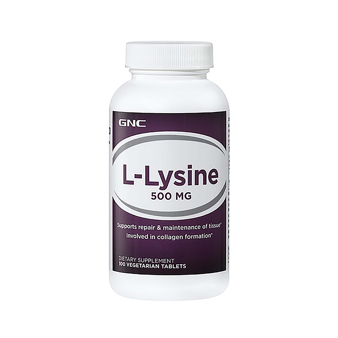 L-lizina 500 mg, 100 tablete, GNC