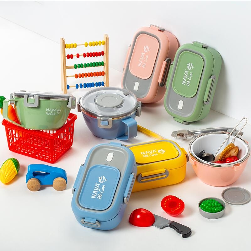 Lunchbox Nava We care 800 ml roz