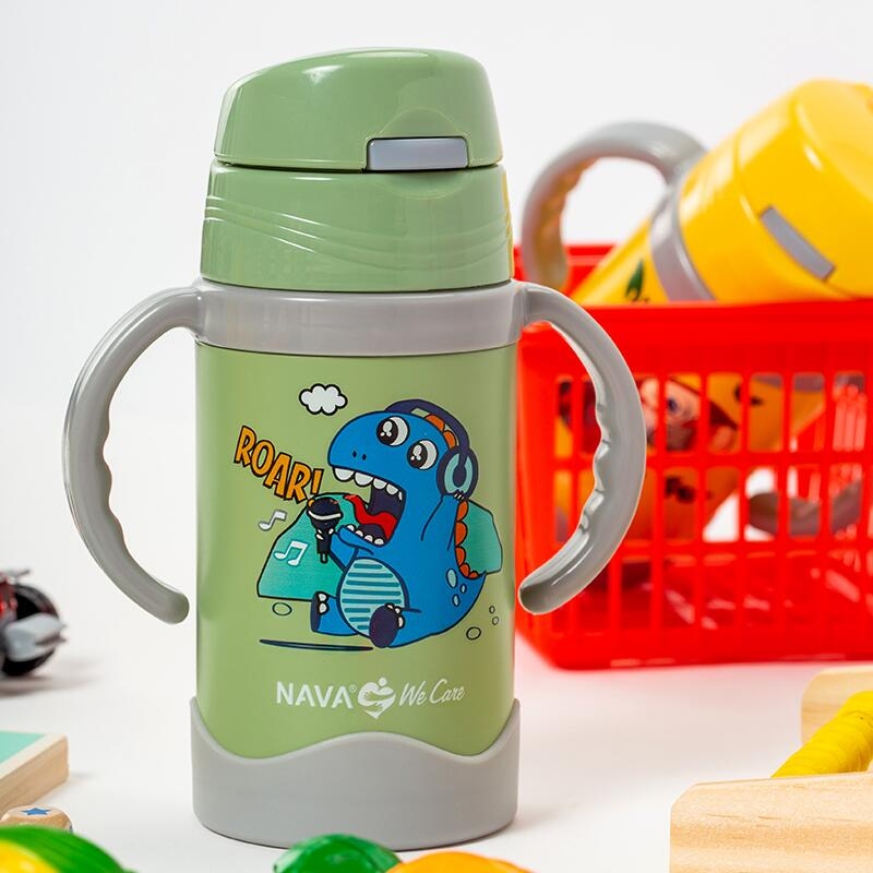 Sticla termoizolanta Nava We care 300 ml verde