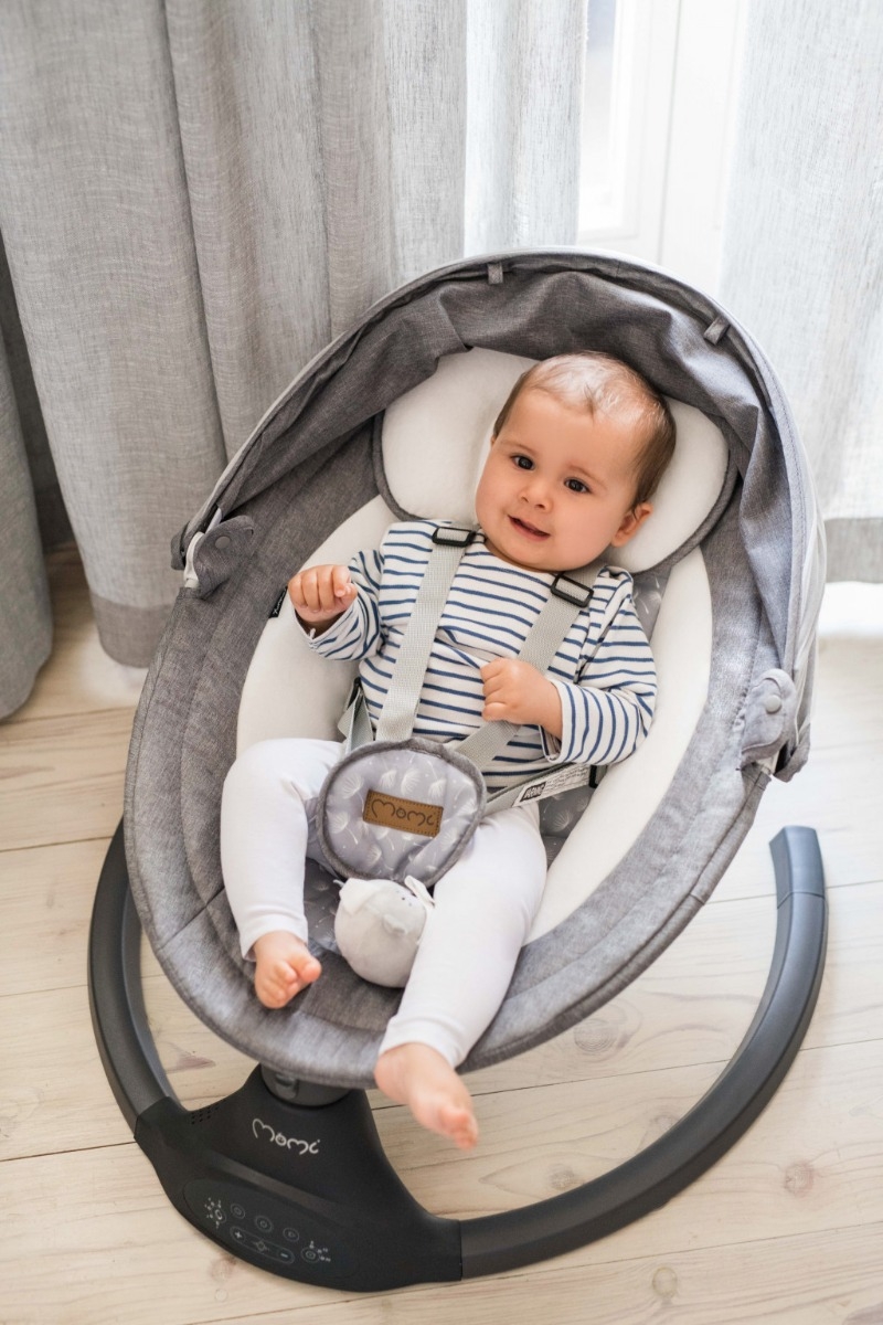 Balansoar electric MoMi Lami, Dark Grey
