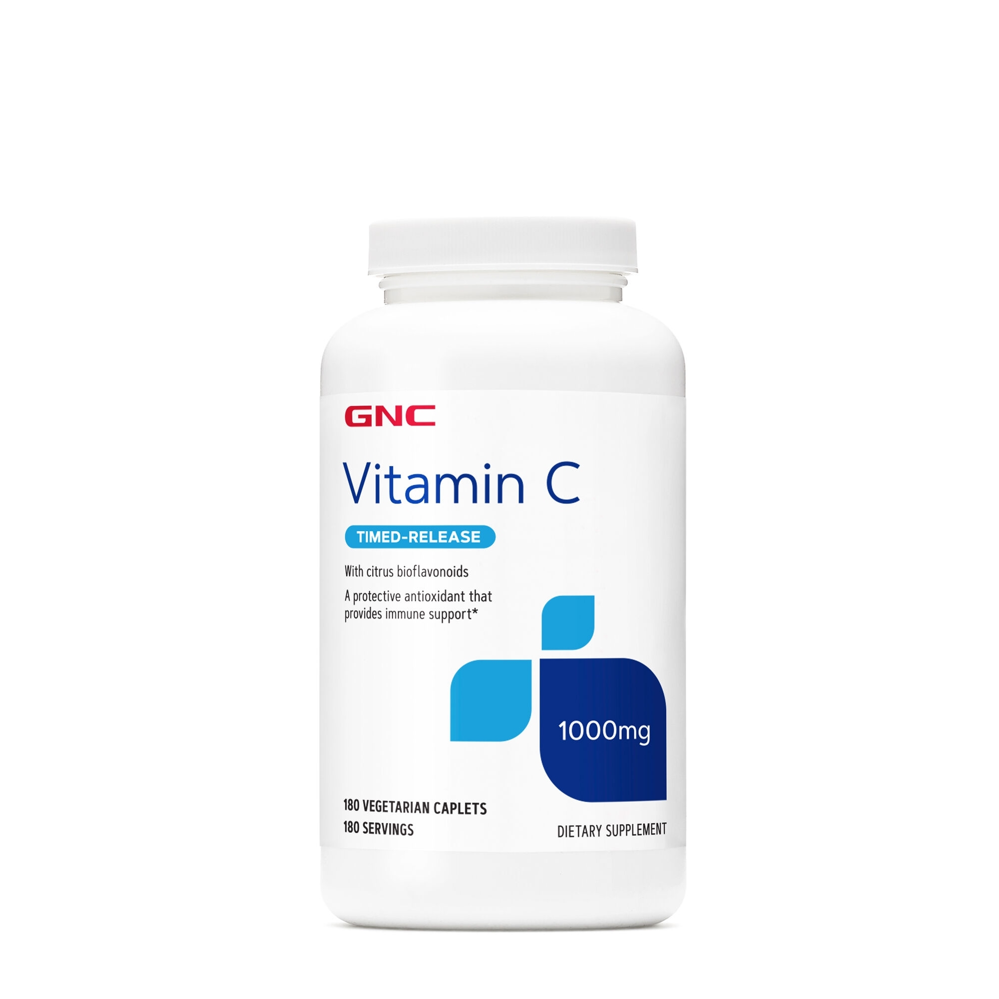 Vitamina C 1000 mg cu bioflavonoide si eliberare prelungita, 180 tablete, GNC