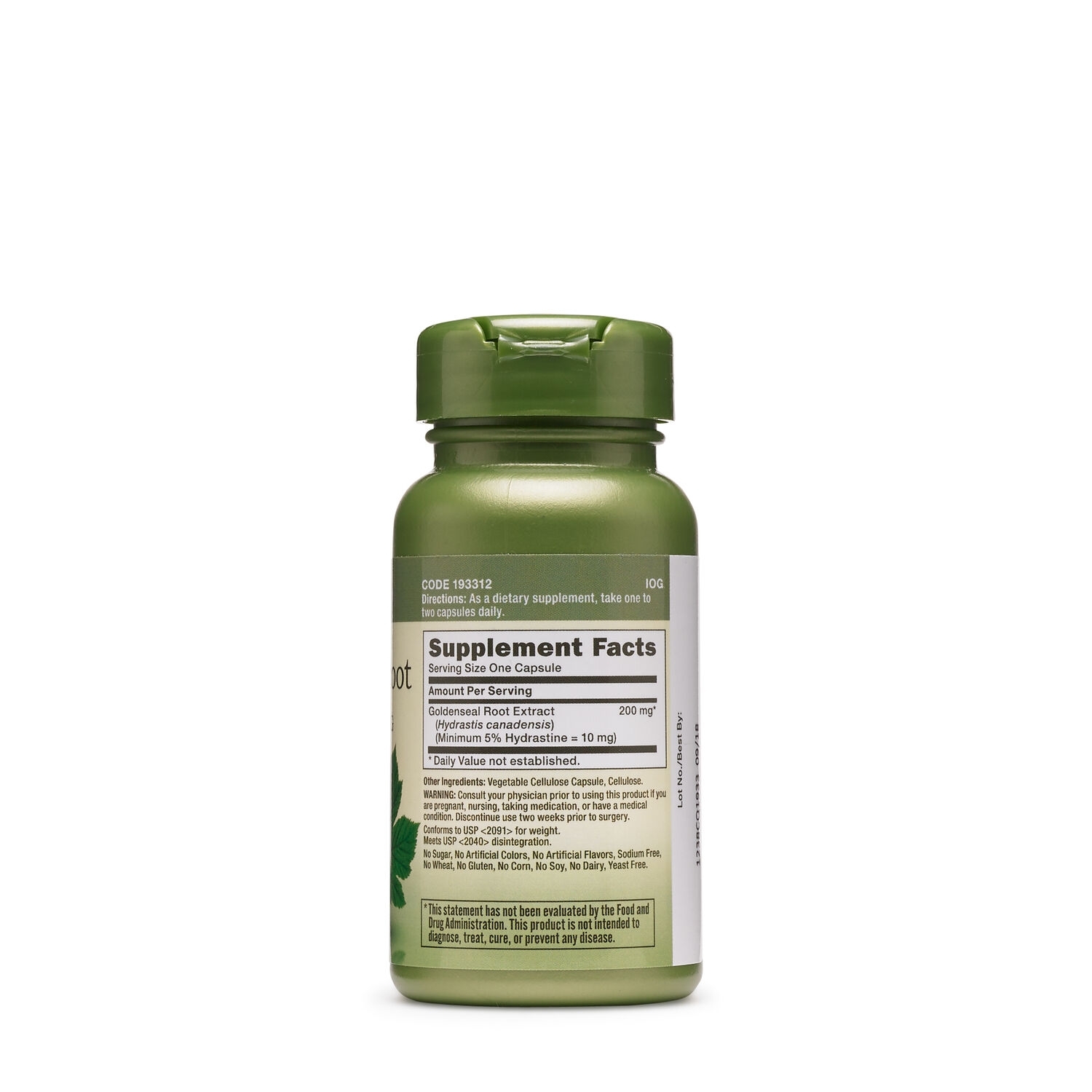 Extract standardizat de gentiana cu berberina 200 mg Herbal Plus, 50 capsule, GNC