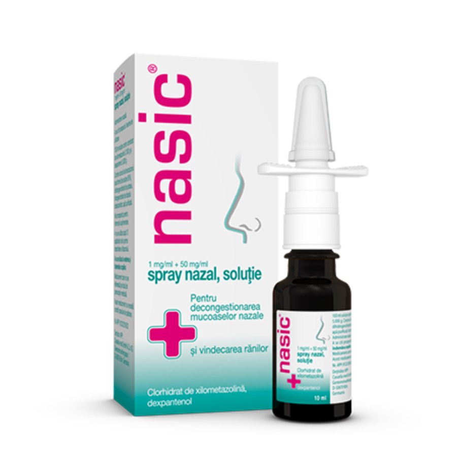 Nasic® 1 mg/ml + 50 mg/ml spray nazal, solutie x 10 ml