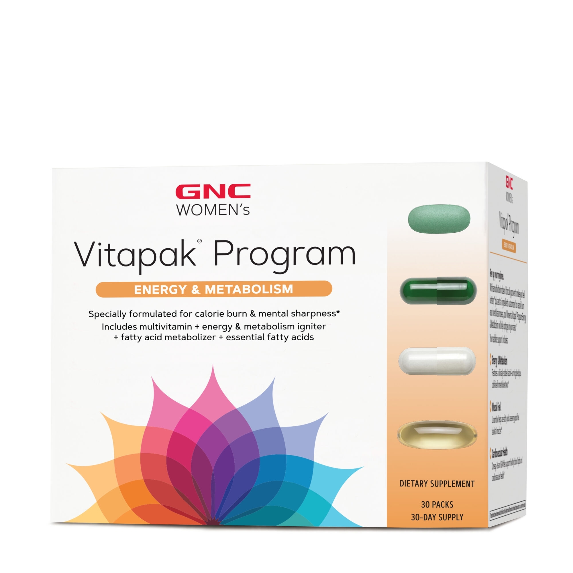 Multivitamine pentru femei, energie si metabolism, 30 pachete, GNC