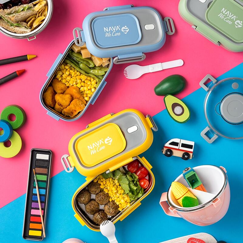 Lunchbox Nava We care 800 ml roz