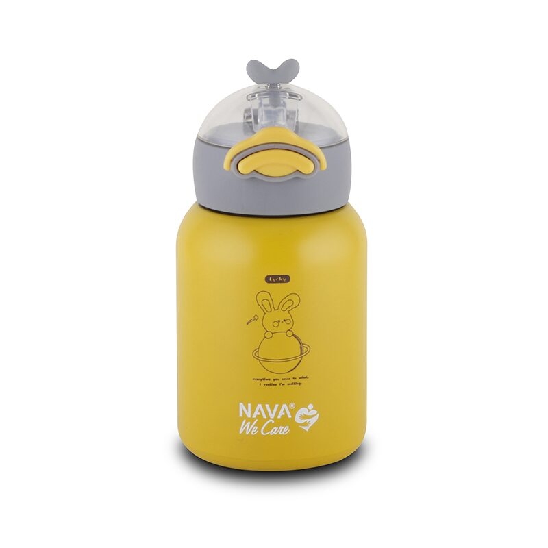 Sticla termoizolanta Nava We care 350 ml galben