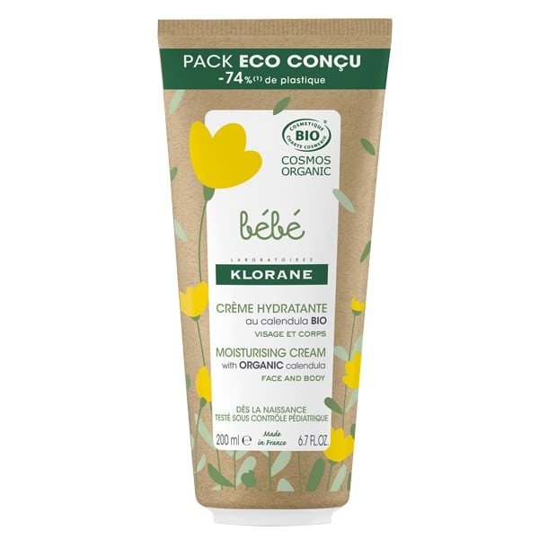 Crema hidratanta Bio pentru fata si corp, 200 ml, Klorane Bebe