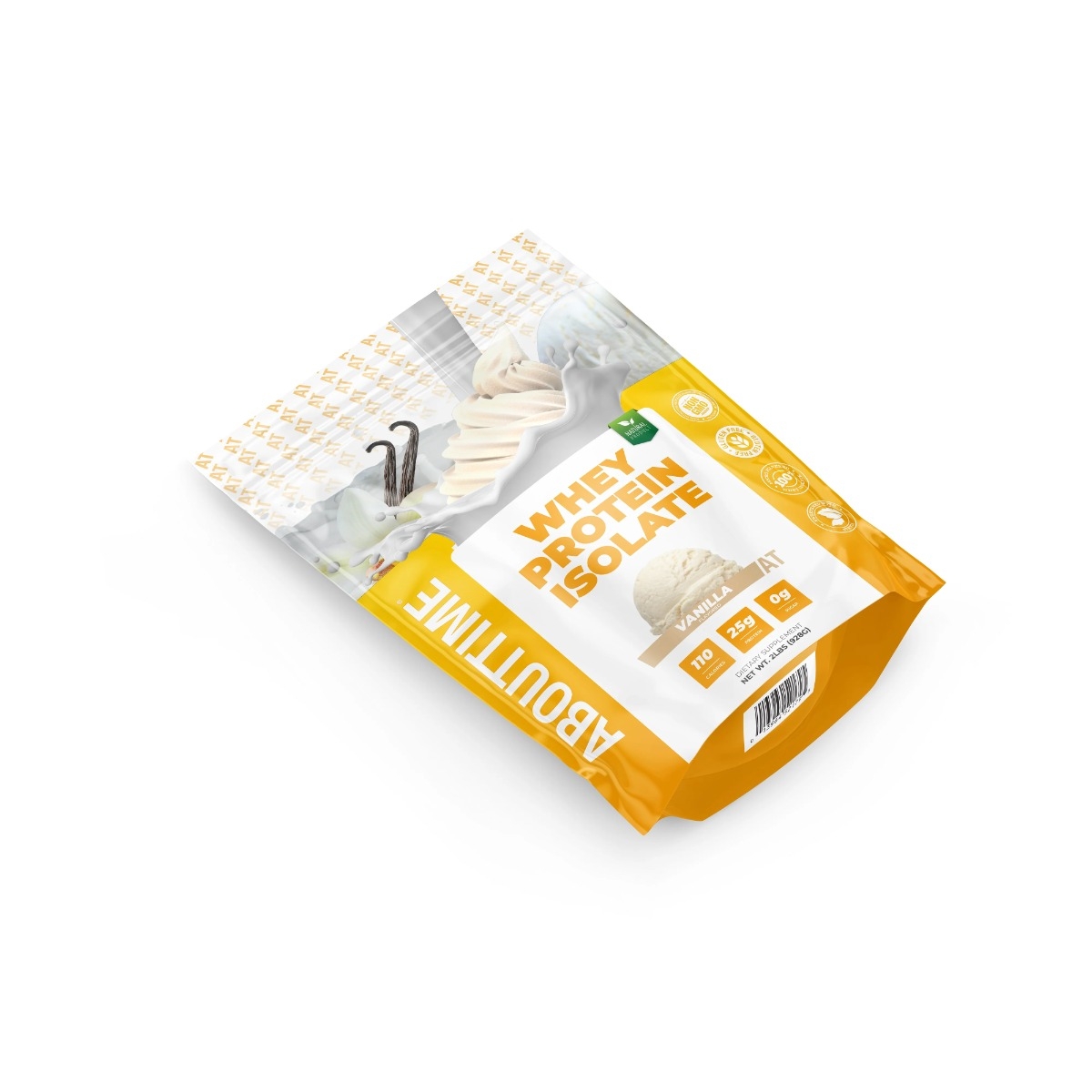 Izolat proteic din zer cu aroma de vanilie AboutTime, 928 g, GNC