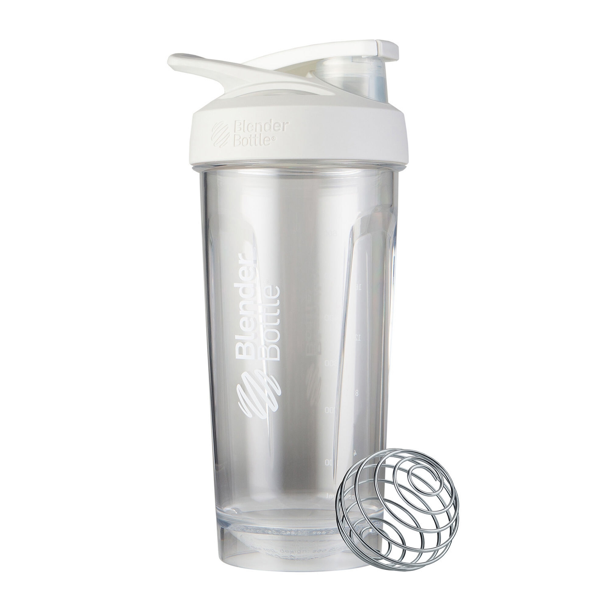 Blender Bottle shaker alb transparent Strada Tritan , 800 ml