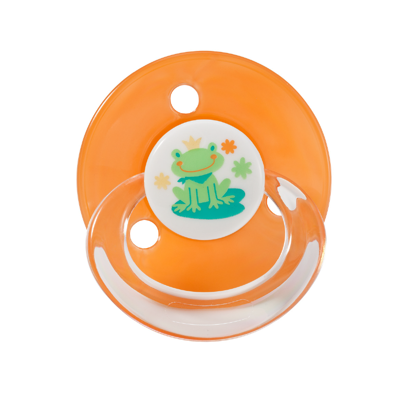 Baby Nova suzeta silicon rotunda cu inel 2 buc 0-18 luni fetita