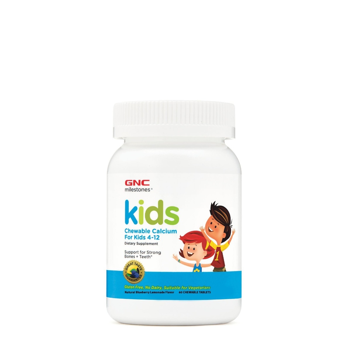 Gnc - Milestones Kids calciu pentru copii 4-12 ani 60tb.