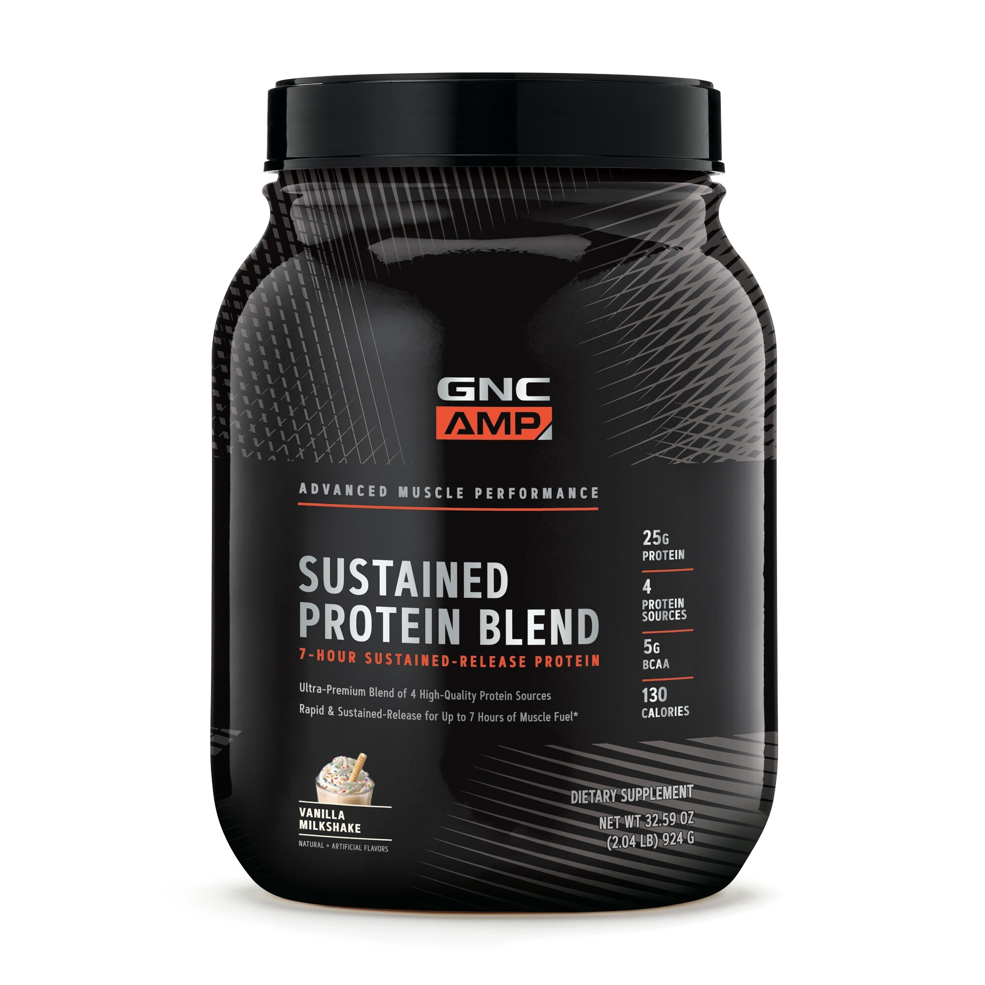 Amestec proteic cu aroma de milkshake de vanilie AMP, 924 g, GNC