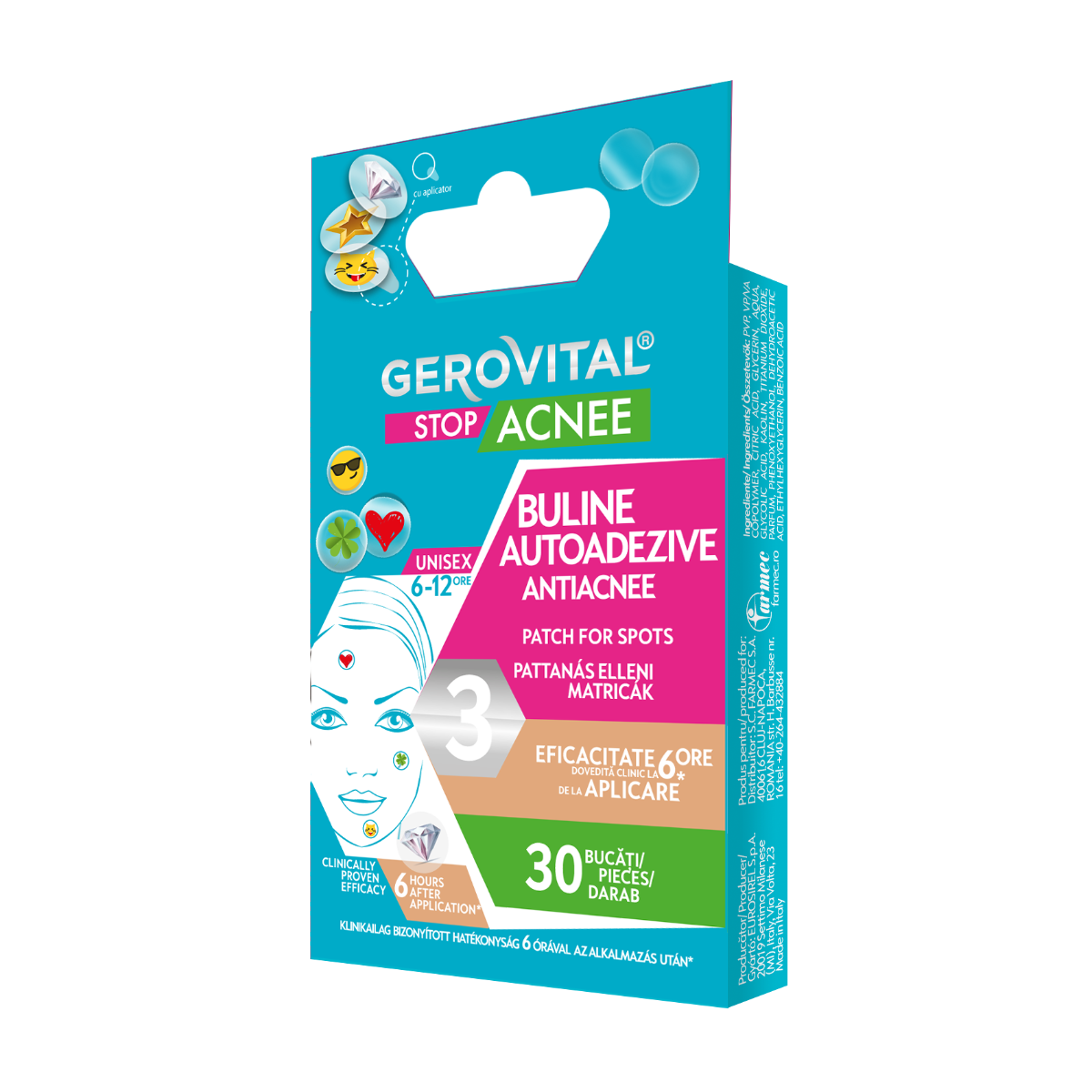 Gerovital - Stop Acnee buline autoadezive antiacnee 30buc