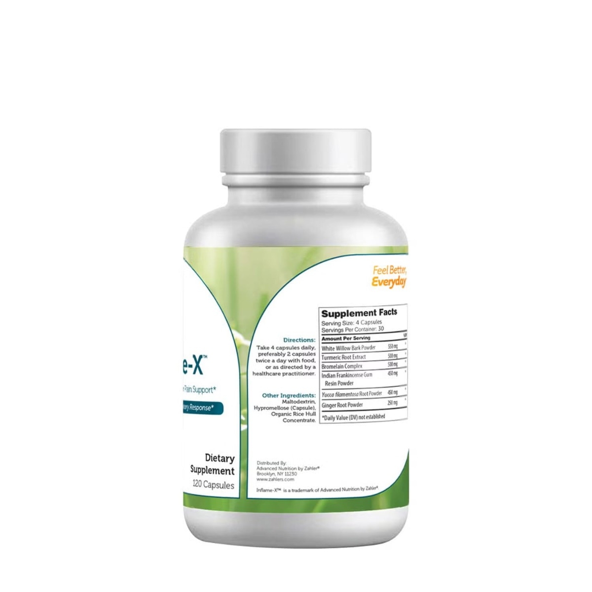 Formula avansata pentru reducerea inflamatiilor Zahler, 120 capsule, GNC