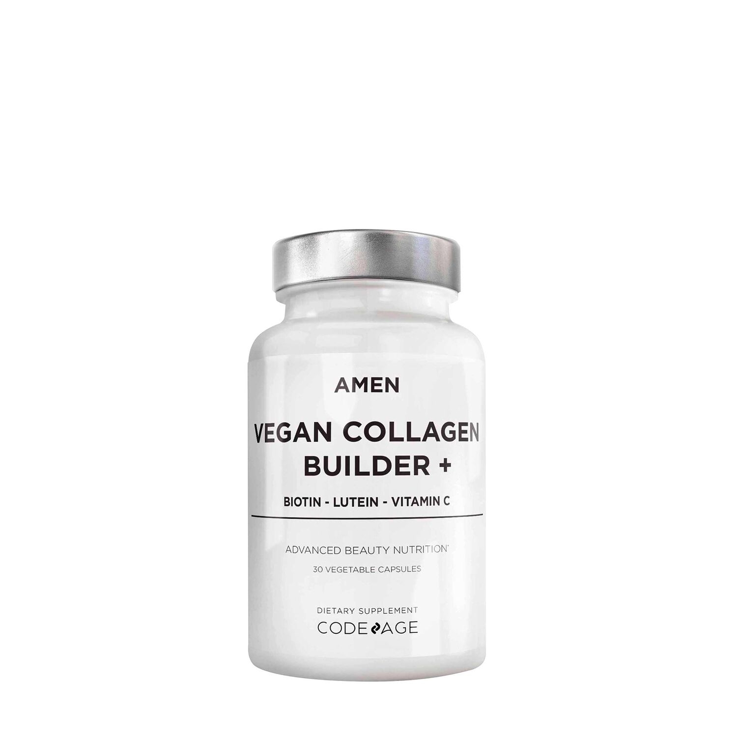 Colagen vegan cu biotina, luteina si vitamina C, 30 capsule, Code Age