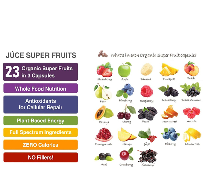 Complex de fructe si legume organice Terra Kai Organics Juce, 180 capsule, GNC