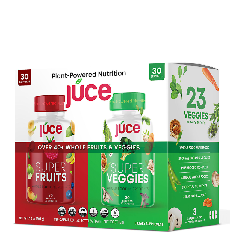 Complex de fructe si legume organice Terra Kai Organics Juce, 180 capsule, GNC