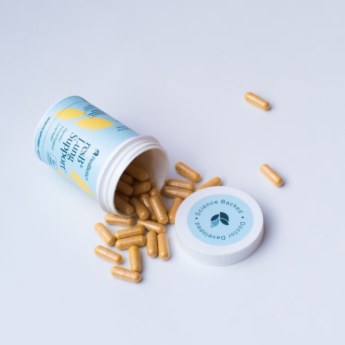 Suportul probiotic pentru sanatatea pulmonara Resbiotic Resb, 60 tablete, GNC