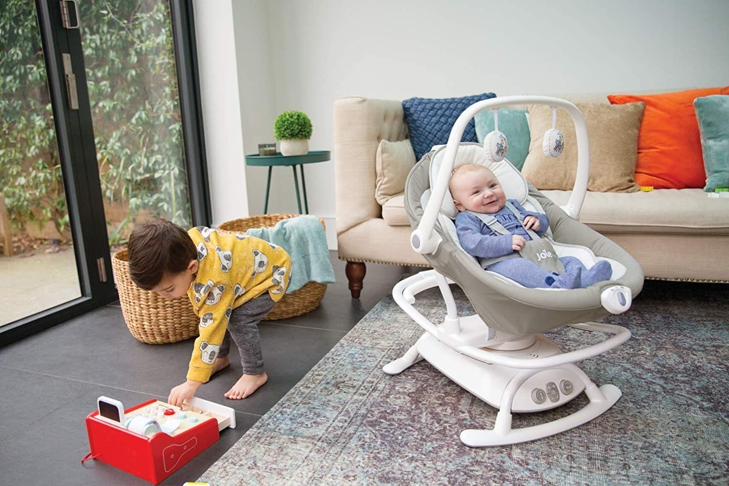 Leagan si balansoar rotativ Sansa 2 in 1 Fern, Joie