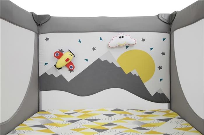 Tarc de joaca si Patut cu un nivel Cheer Little Explorer, Joie