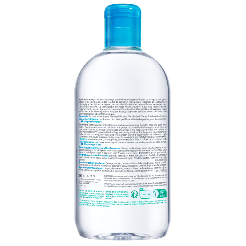 Apa micelara Hydrabio H2O, 500 ml, Bioderma