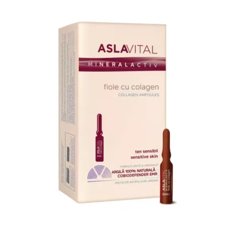 Fiole cu colagen 10 fiole, 2 ml, Aslavital