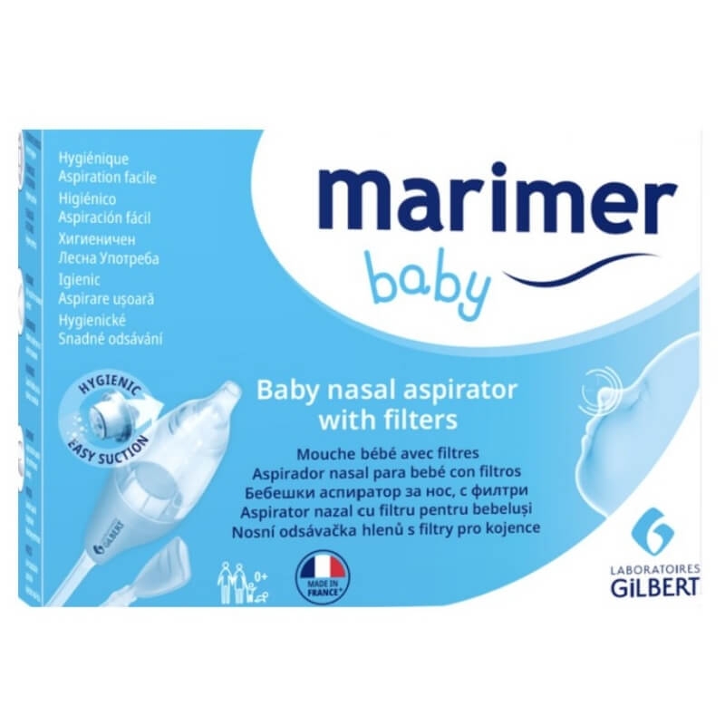 Aspirator nazal cu filtru baby Marimer Baby, 1 bucata, Laboratoires Gilbert