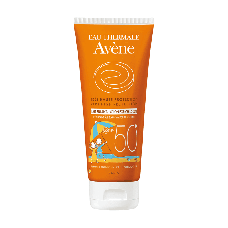 Lapte fotoprotectie copii fara urme albe SPF 50+, 100ml, Avene