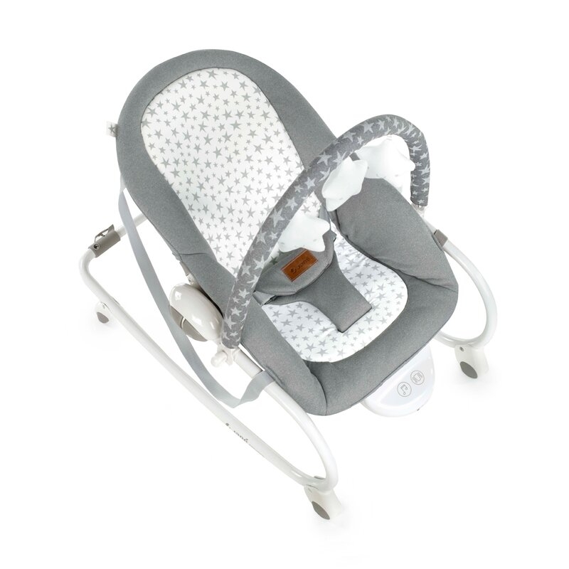Balansoar, Jane, Evolution, Cu vibratii si melodii, Bara de jucarii si spatar reglabil, Conform cu standardul european de siguranta EN 12790:2023, Star