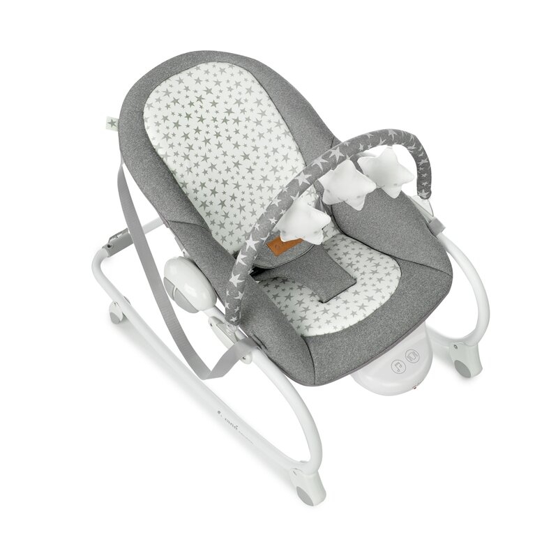 Balansoar, Jane, Evolution, Cu vibratii si melodii, Bara de jucarii si spatar reglabil, Conform cu standardul european de siguranta EN 12790:2023, Star
