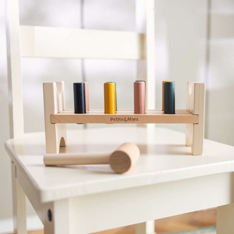Banc de lucru, Petite&Mars, Big Bang Wood of Mars, 12 luni+, Multicolor