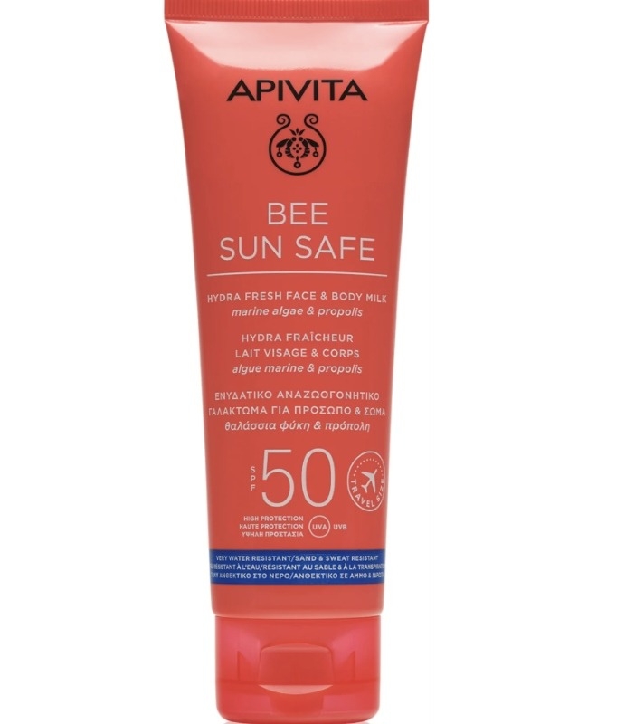 Bee Sun Safe lapte fata si corp SPF 50+, 200ml, Apivita