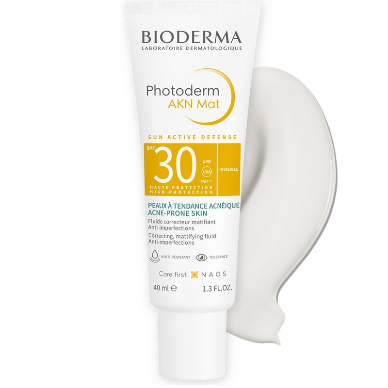 Fluid matifiant si corector Akn Mat SPF30 Photoderm, 40 ml, Bioderma