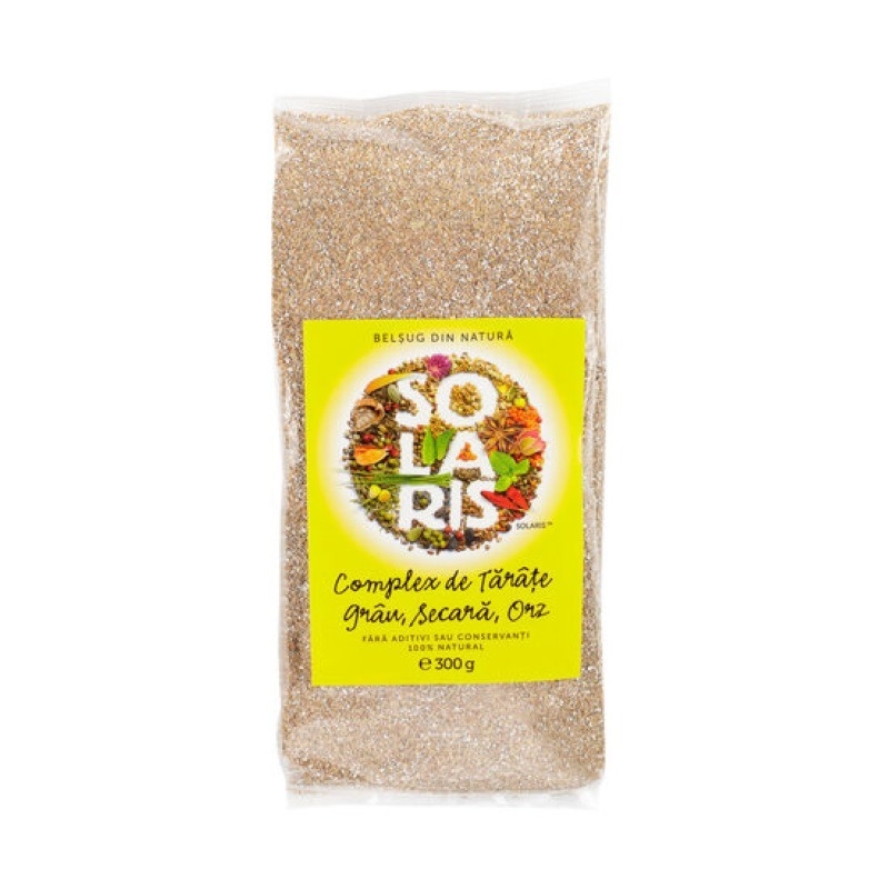 Complex de tarate din grau, orz si secara, 300 g, Solaris