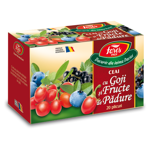 Fares - Aromfruct ceai goji si fructe de padure 20plicuri