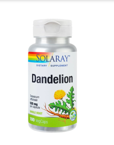 Dandelion (Papadie) 520 mg Solaray, 100 capsule, Secom
