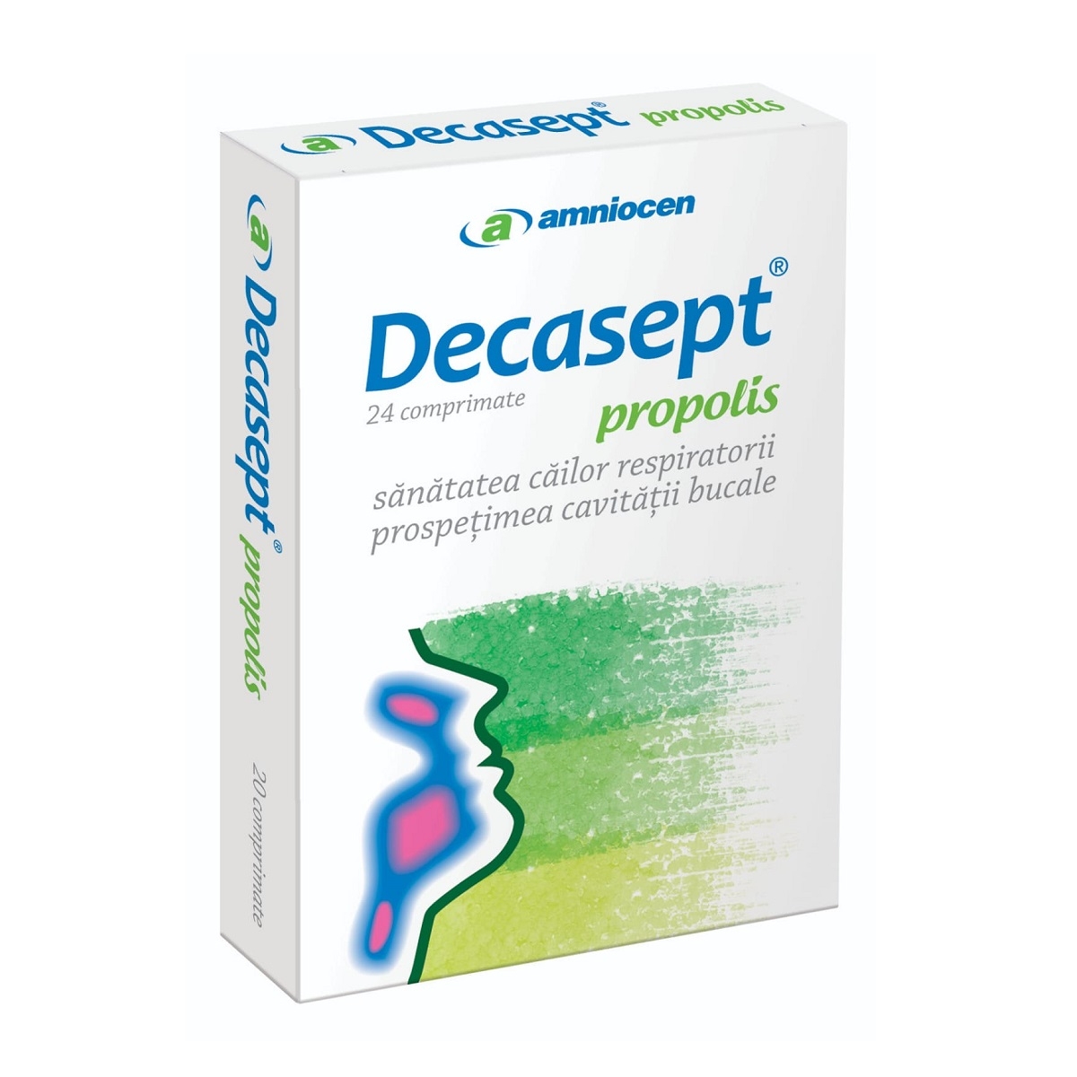 Amniocen - Decasept cu propolis 24compr.