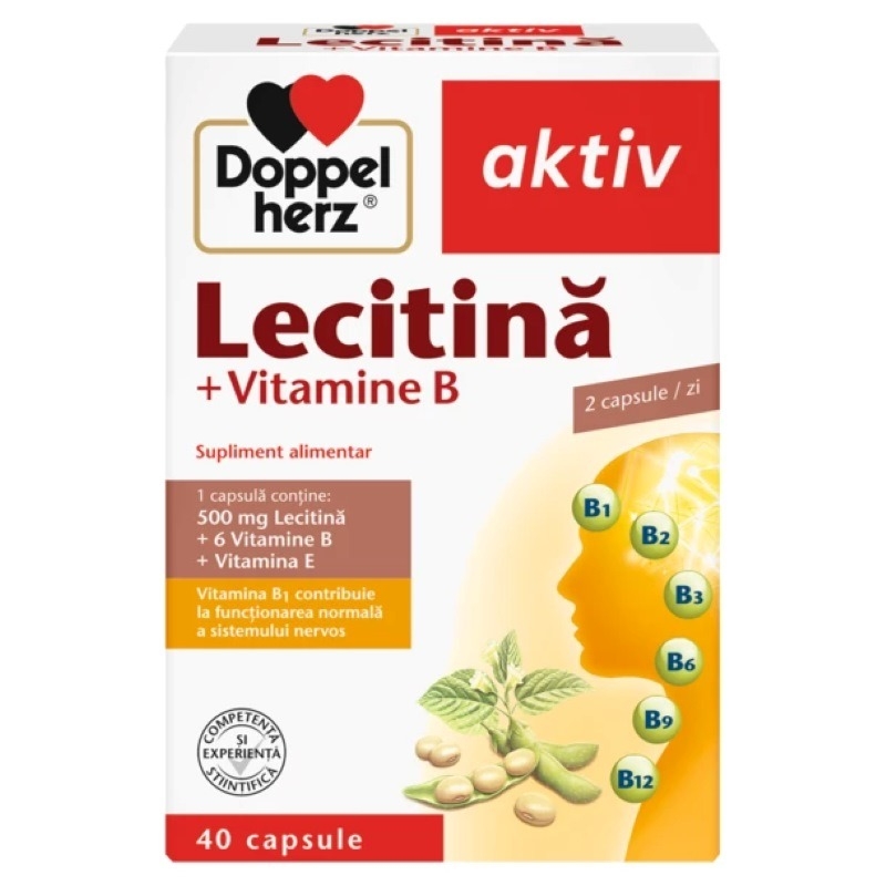 Aktiv Lecitina cu vitaminele B si E, 40caps, Doppelherz
