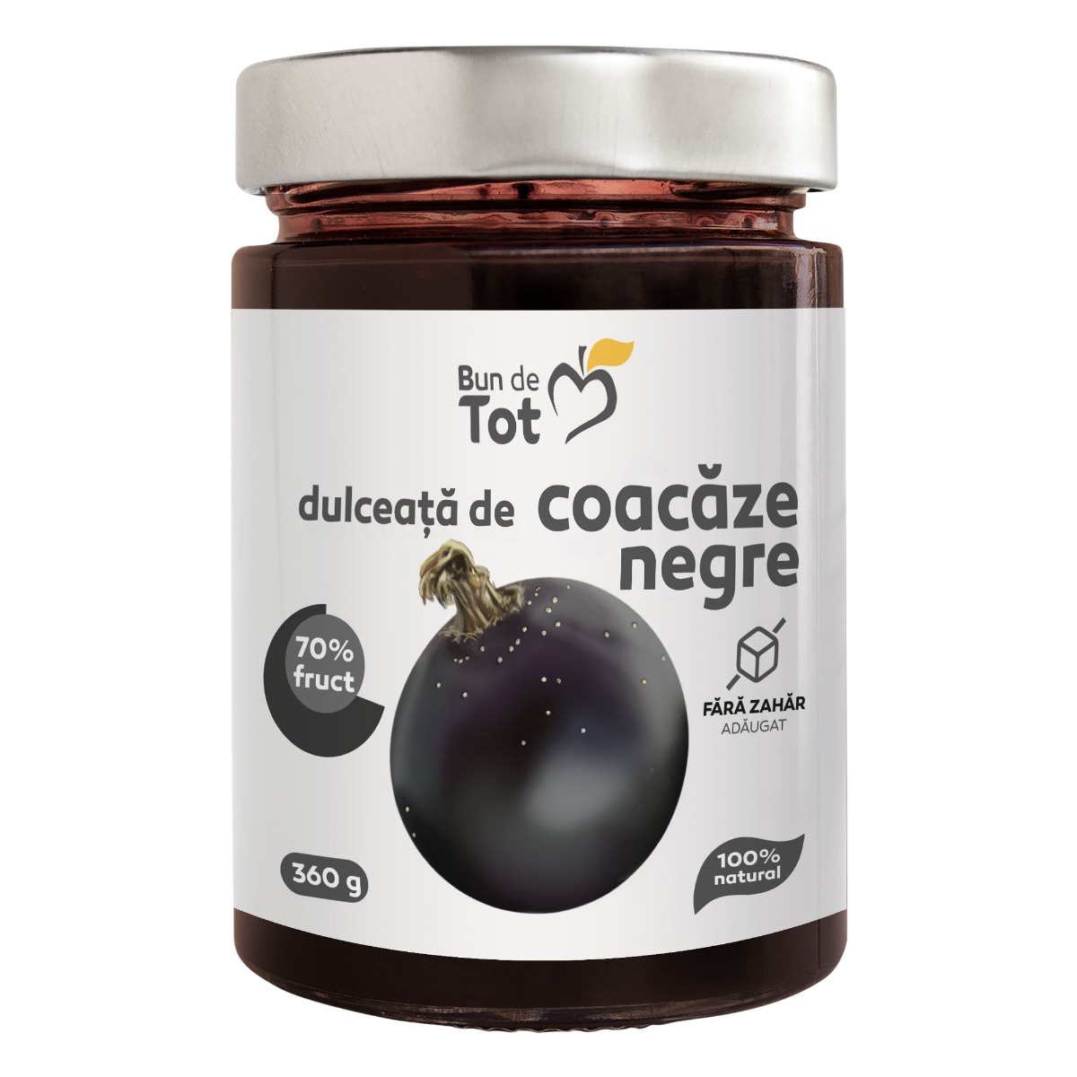 Dacia Plant - Dulceata De Coacaze Negre Fara Zahar 360g