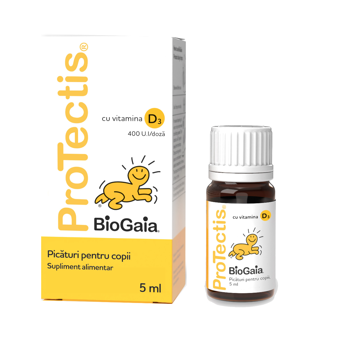 Ewopharma - BioGaia Protectis cu vitamina D3 picaturi pentru copii 5ml