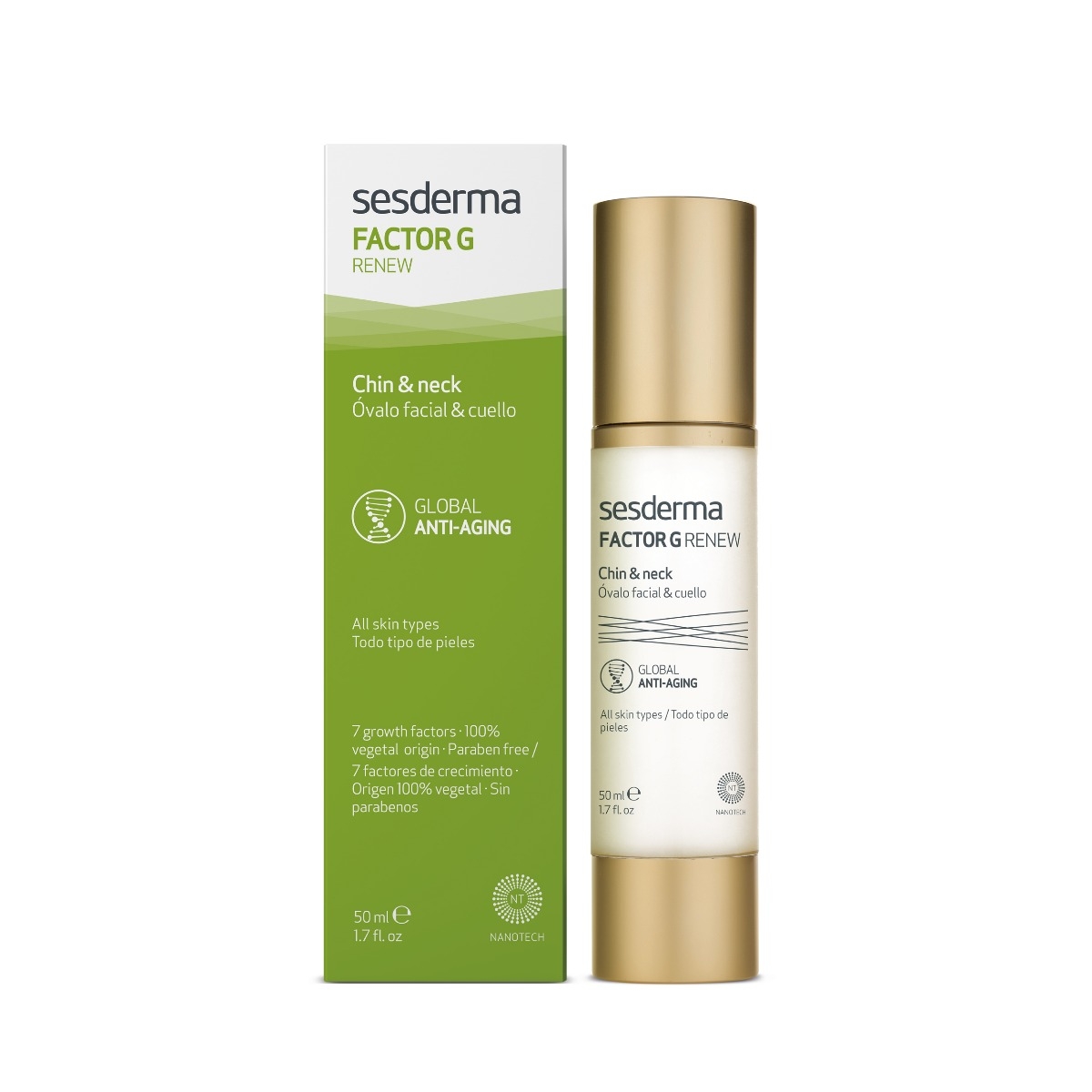 Sesderma - Factor G Renew contur fata si gat 50ml