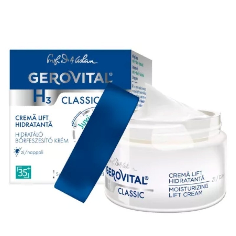 Crema lift hidratanta de zi H3 Classic, 50 ml, Gerovital