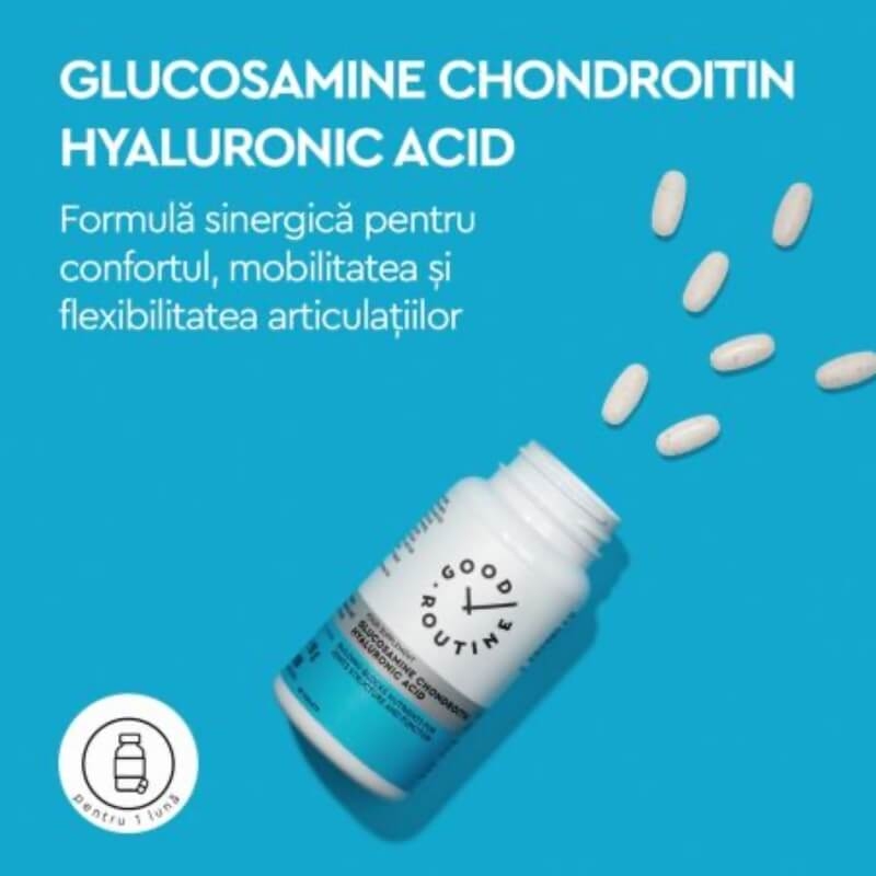 Glucosamine Chondroitin Hyaluronic Acid Good Routine, 90 comprimate, Secom