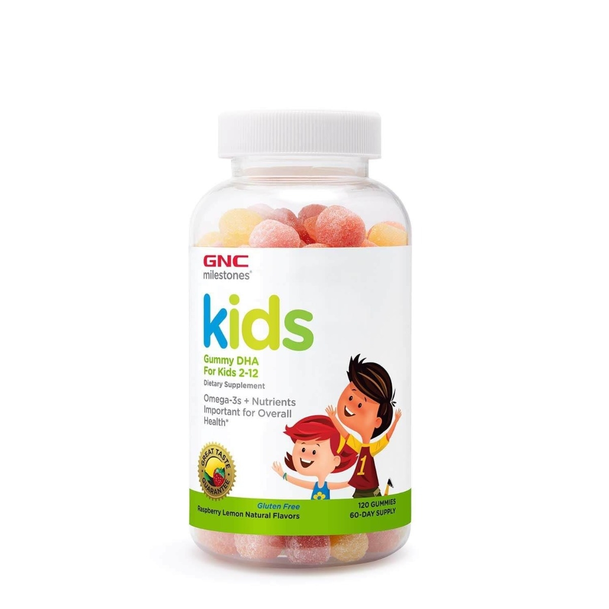 Gnc - Milestones Kids DHA pentru copii 2-12 ani 120jeleuri