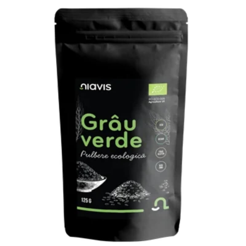 Grau verde pulbere ecologica, 125 g, Niavis