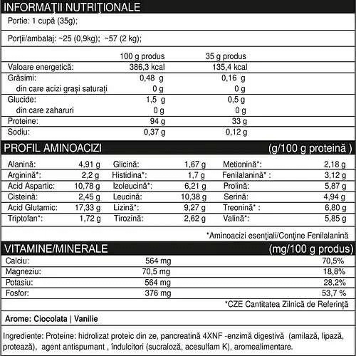 Hydrowhey Protein plic, 35 g, Natural Plus