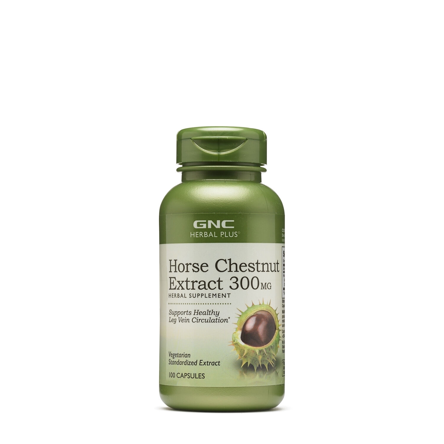 Extract standardizat de castan salbatic 300 mg Herbal Plus, 100 capsule, GNC