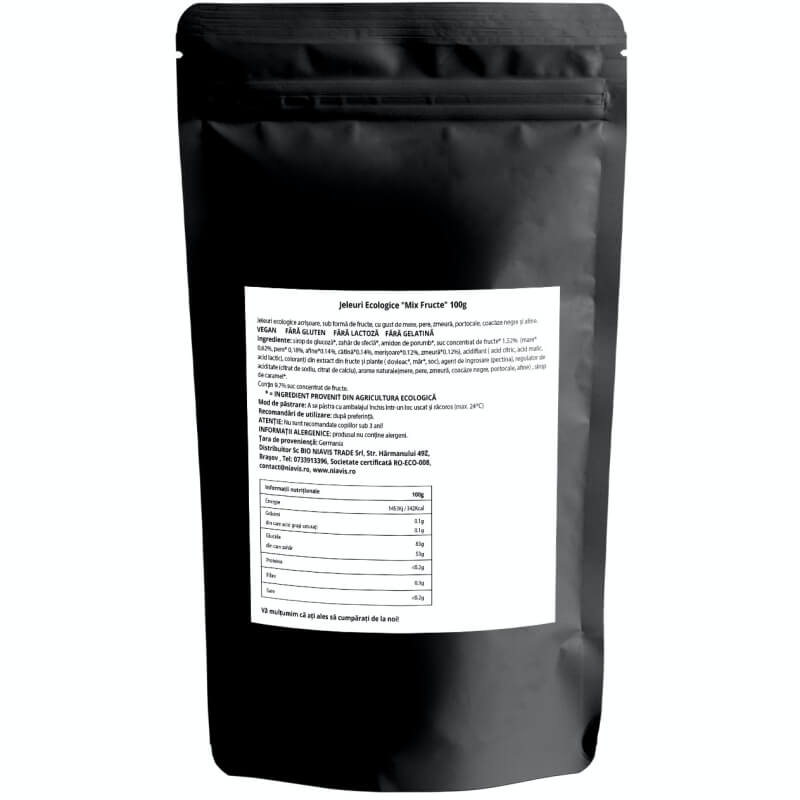 Jeleuri ecologice mix fructe, 100 g, Niavis