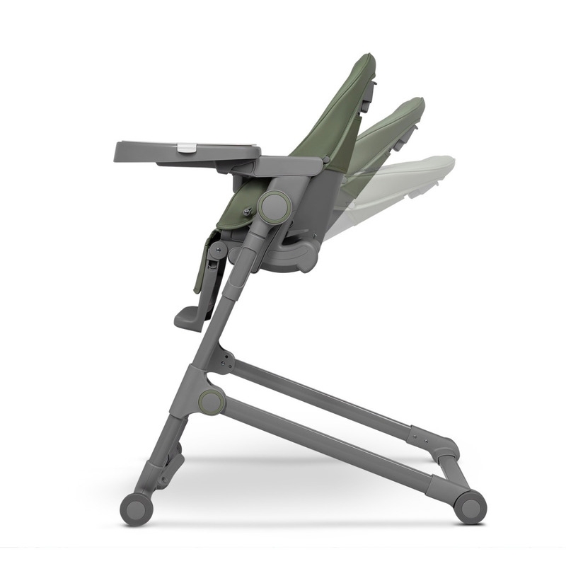 Lionelo - Scaun de masa multifunctional Cora Plus, Reglabil in 4 pozitii pe inaltime, Spatar reglabil in 3 pozitii, Cu bara de jucarii, Pliabil, Conform cu standardul european de securitate EN14988, Verde