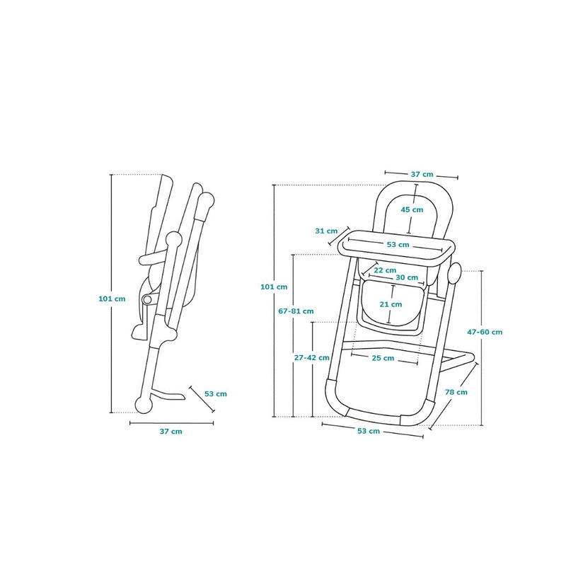Lionelo - Scaun de masa multifunctional Cora Plus, Reglabil in 4 pozitii pe inaltime, Spatar reglabil in 3 pozitii, Cu bara de jucarii, Pliabil, Conform cu standardul european de securitate EN14988, Verde